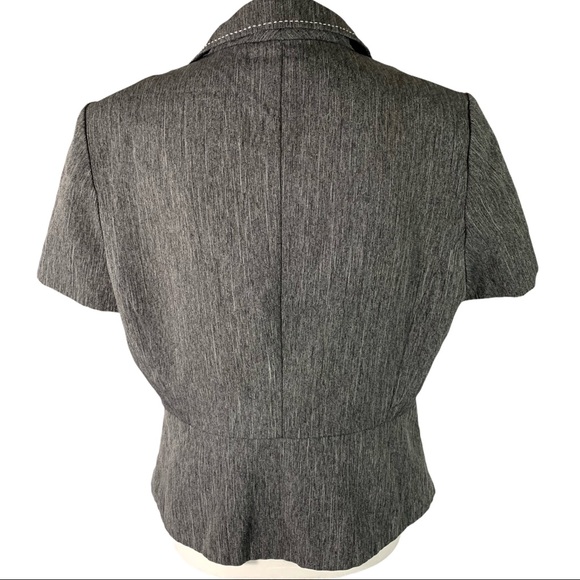 🎀 Sweet Suit Gray Tailored Fitted Blazer- M - Picture 7 of 9